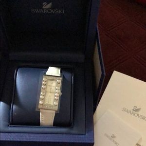 Brand new authentic Swarovski crystal white watch